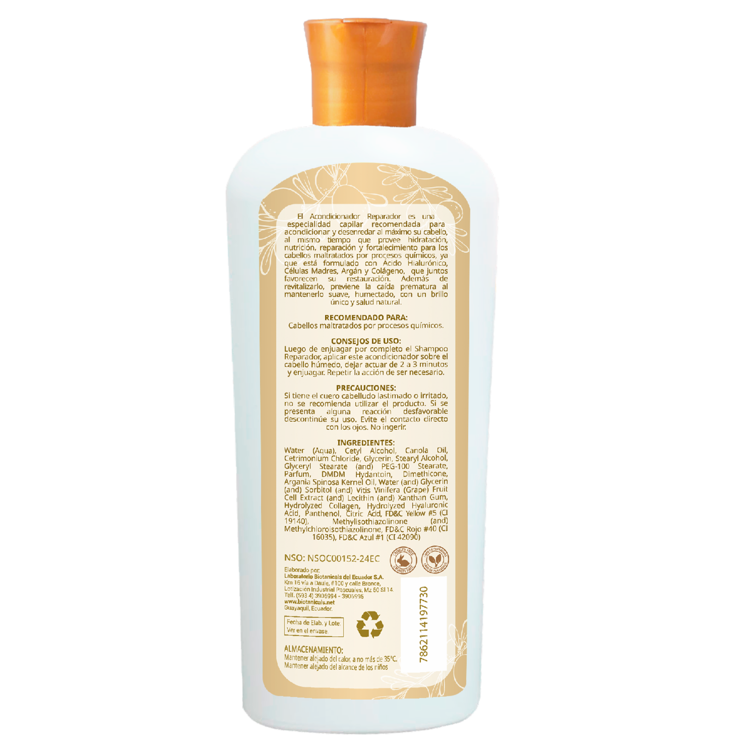 Acondicionador De Cabello Reparador CLANS 400 Ml
