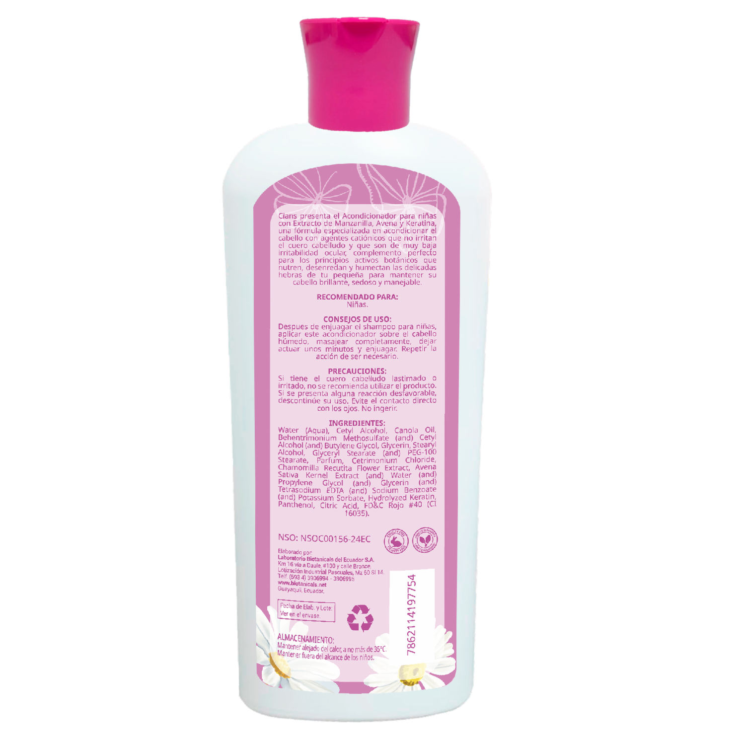 Acondicionador De Cabello Para niñas CLANS 400 Ml