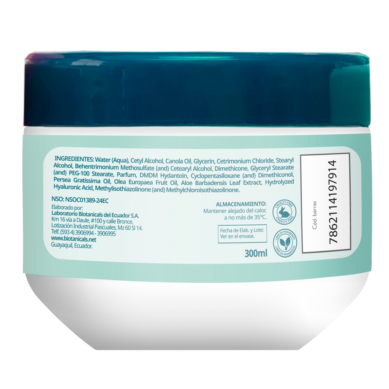 Mascara Capilar Reconstructora CLANS 300 Ml