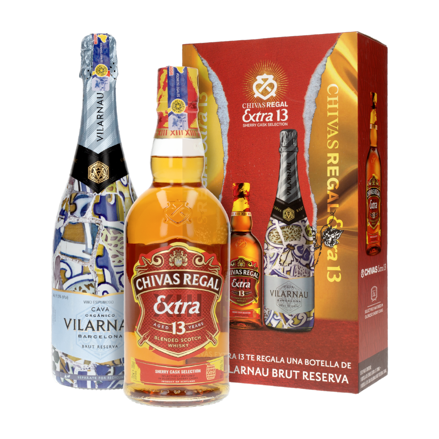 Whisky Extra 13 Años + Cava Vilar Brut CHIVAS REGAL Pack 2 X 750 Ml