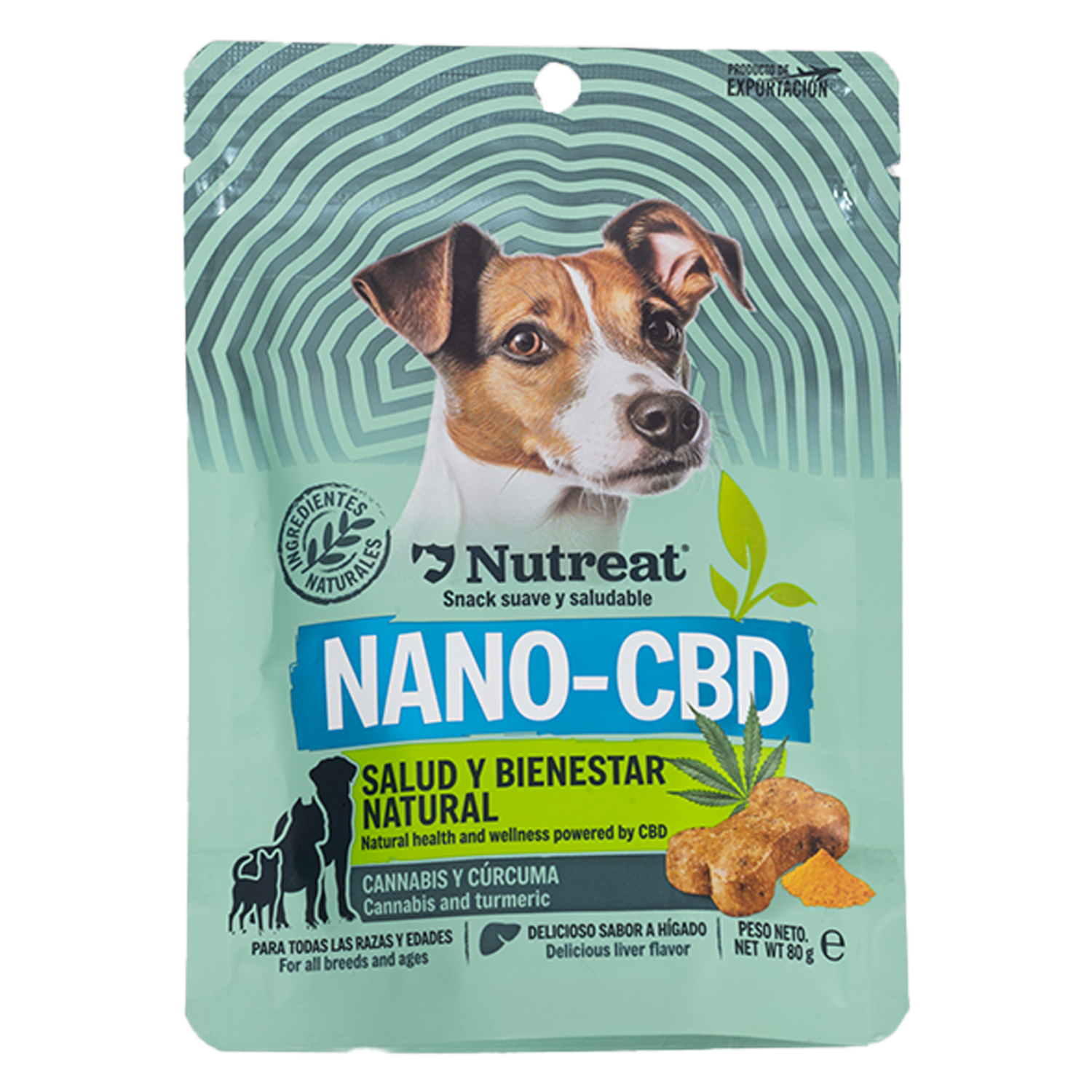 Snack Para Perros Nano CBD NUTREAT 80 G