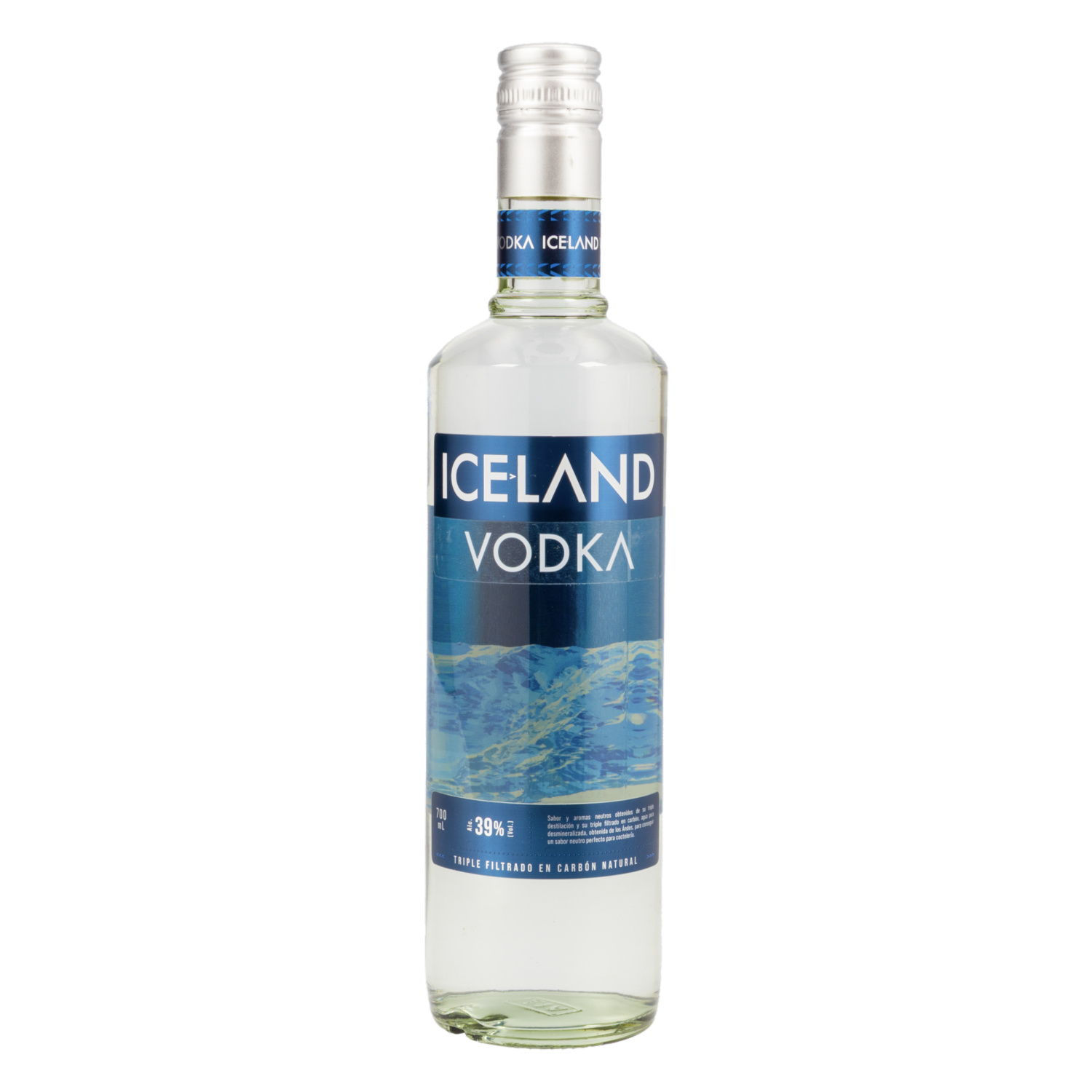 Vodka Filtrado En Carbón Natural ICELAND 700 Ml