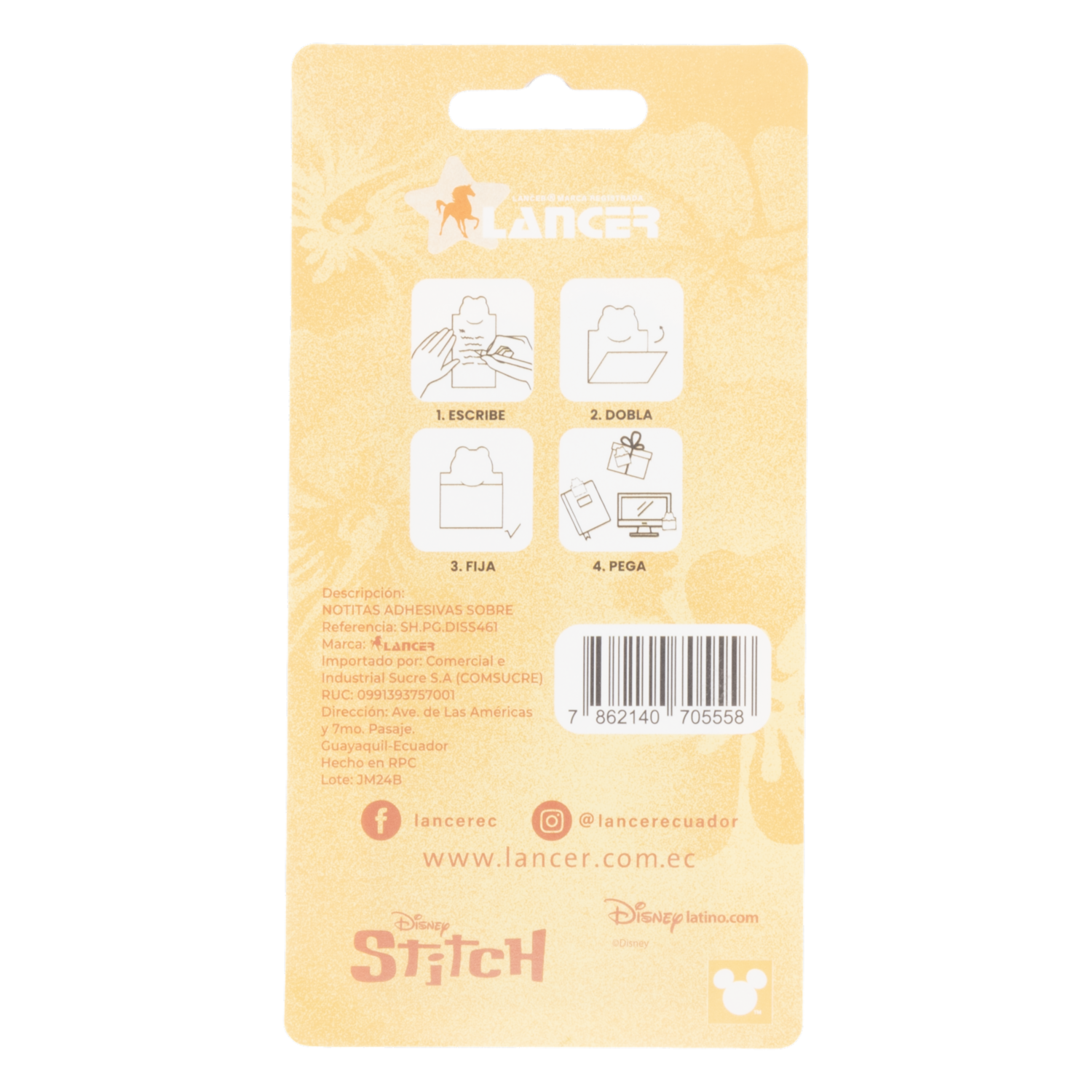 Notas Adhesivas Notitas Adhesivas Sobre Stitch DISNEY 20 Hojas