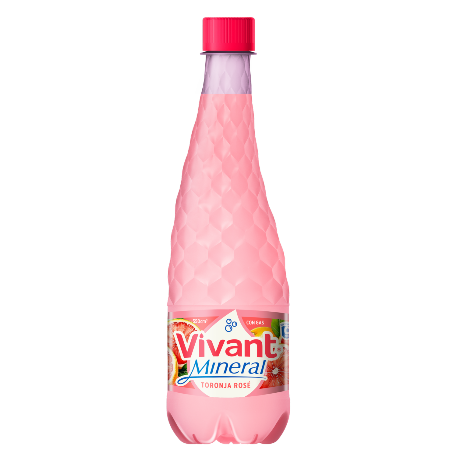 Agua Mineral Toronja Rose VIVANT 550 Ml
