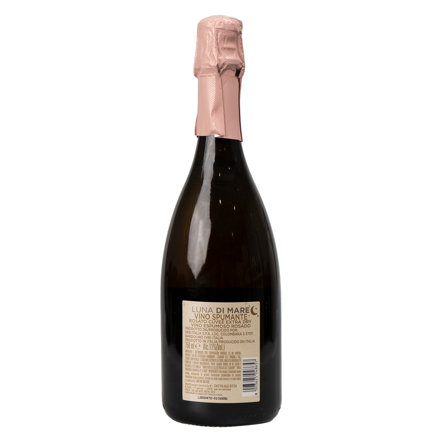 Vino Espumante Rojo LUNA DI MARE 750 Ml