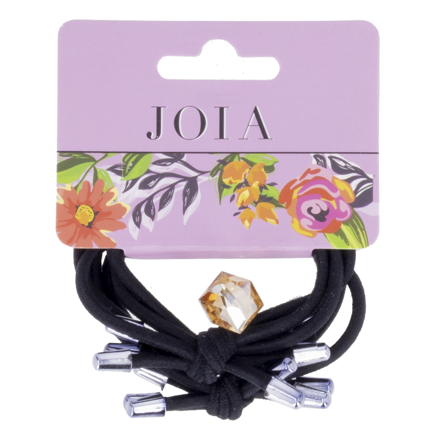 Vinchas De Cabello Tipo Elástico Con Piedreria Negro X2 JOIA Paquete
