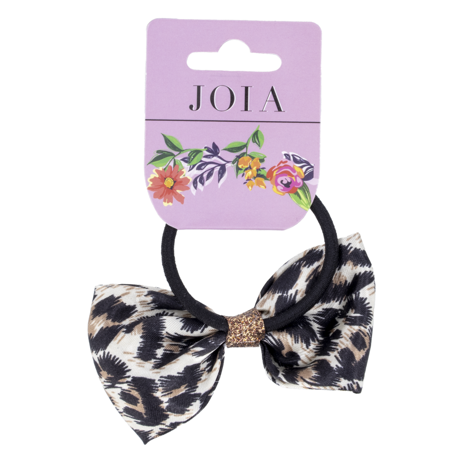 Vinchas De Cabello Tipo Elástico Lazo Animal Print Negro JOIA Unidad