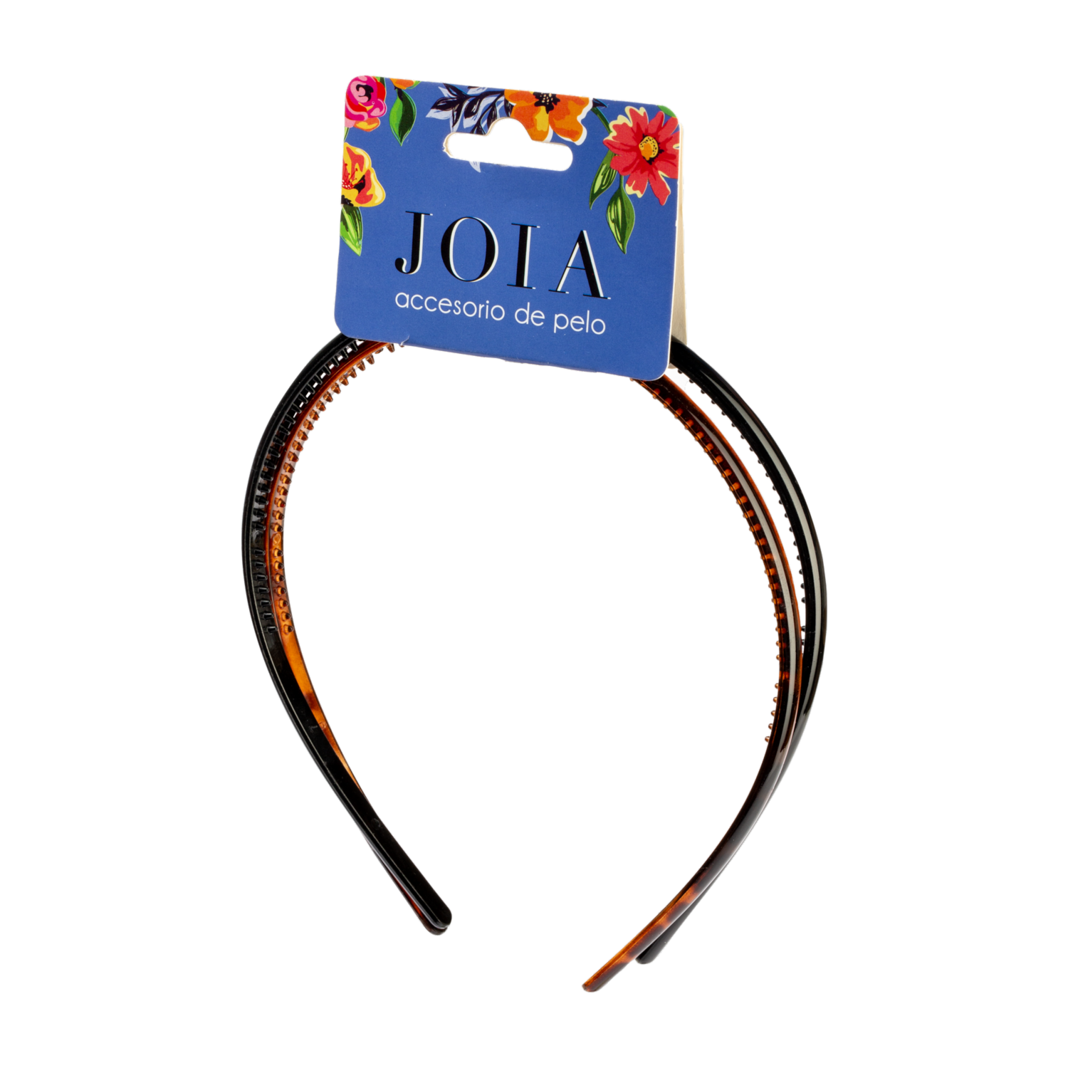 Vinchas De Cabello Tipo Diadema Delgada Café Con Negro JOIA Longitud Perfecta