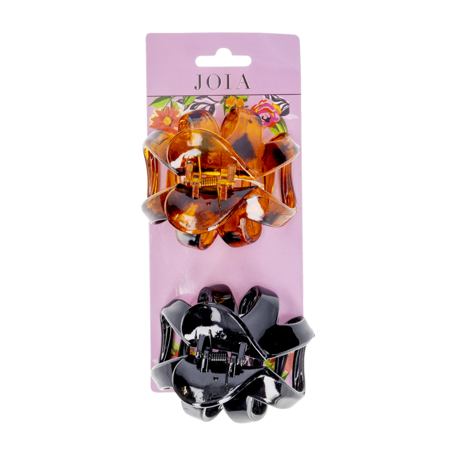 Vinchas De Cabello Tipo Gancho Gancho Grande Negro-Café X2 JOIA Paquete