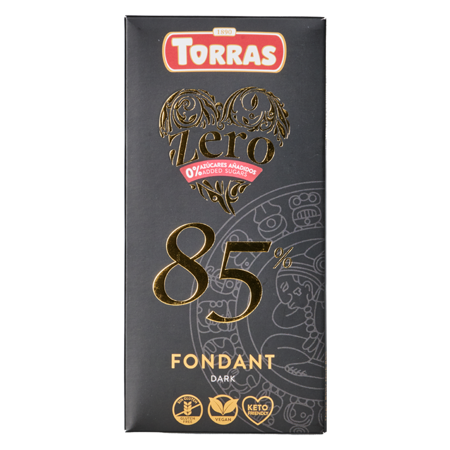Chocolate Negro  Al 85% De Cacao Sin Azúcar Añadida TORRAS 100 G