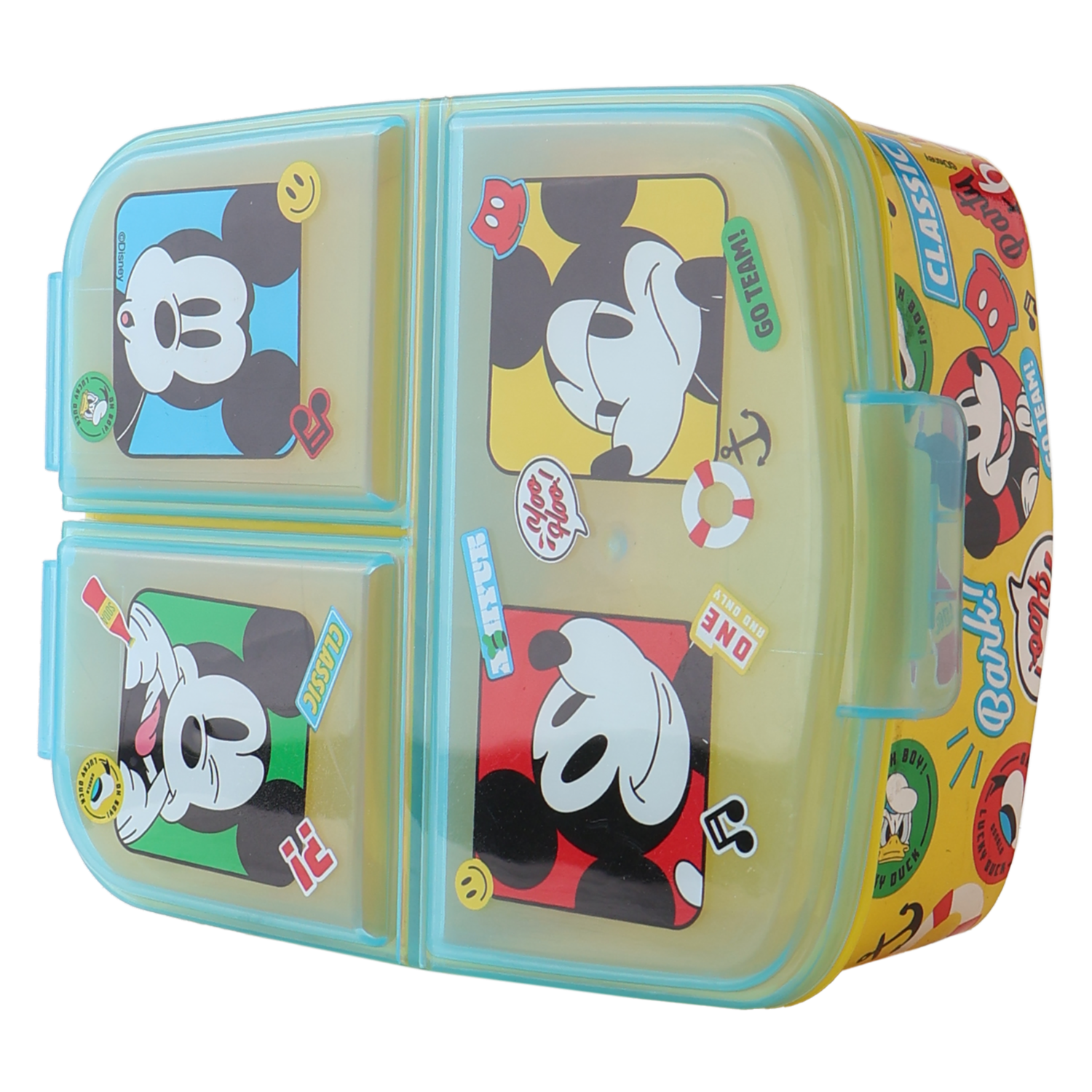 Sanduchera 3 Compartimentos Diseño Mickey DISNEY Amarilla