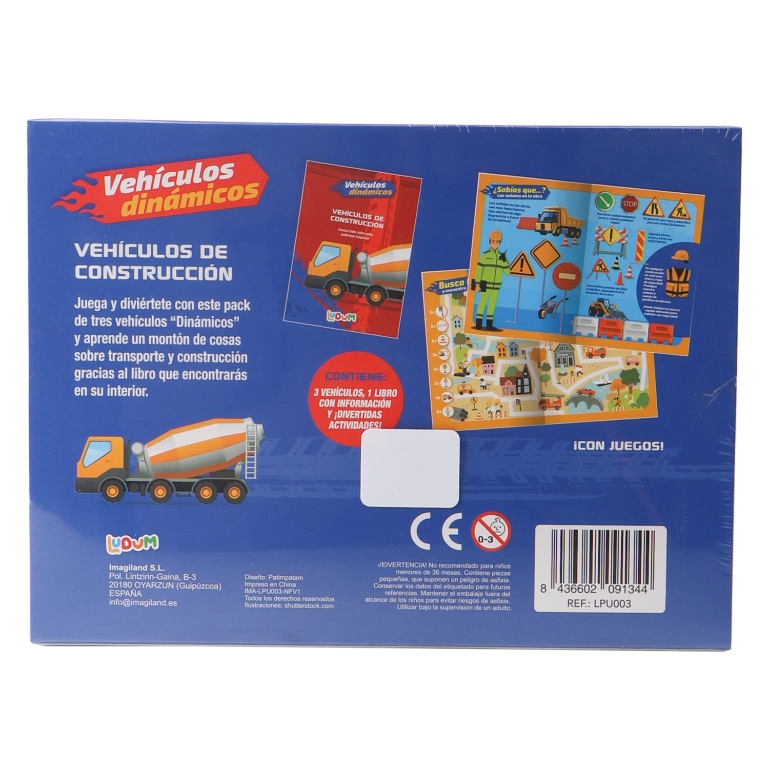 Libro Vehículos De Construcción LUDUM 12 Páginas