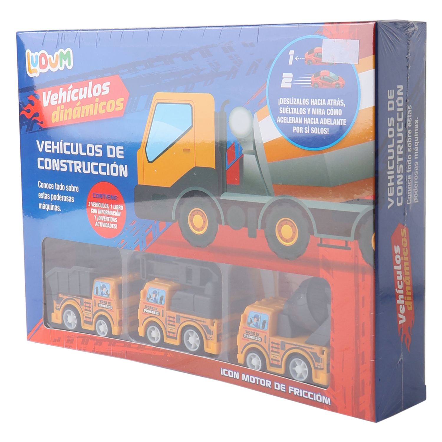 Libro Vehículos De Construcción LUDUM 12 Páginas