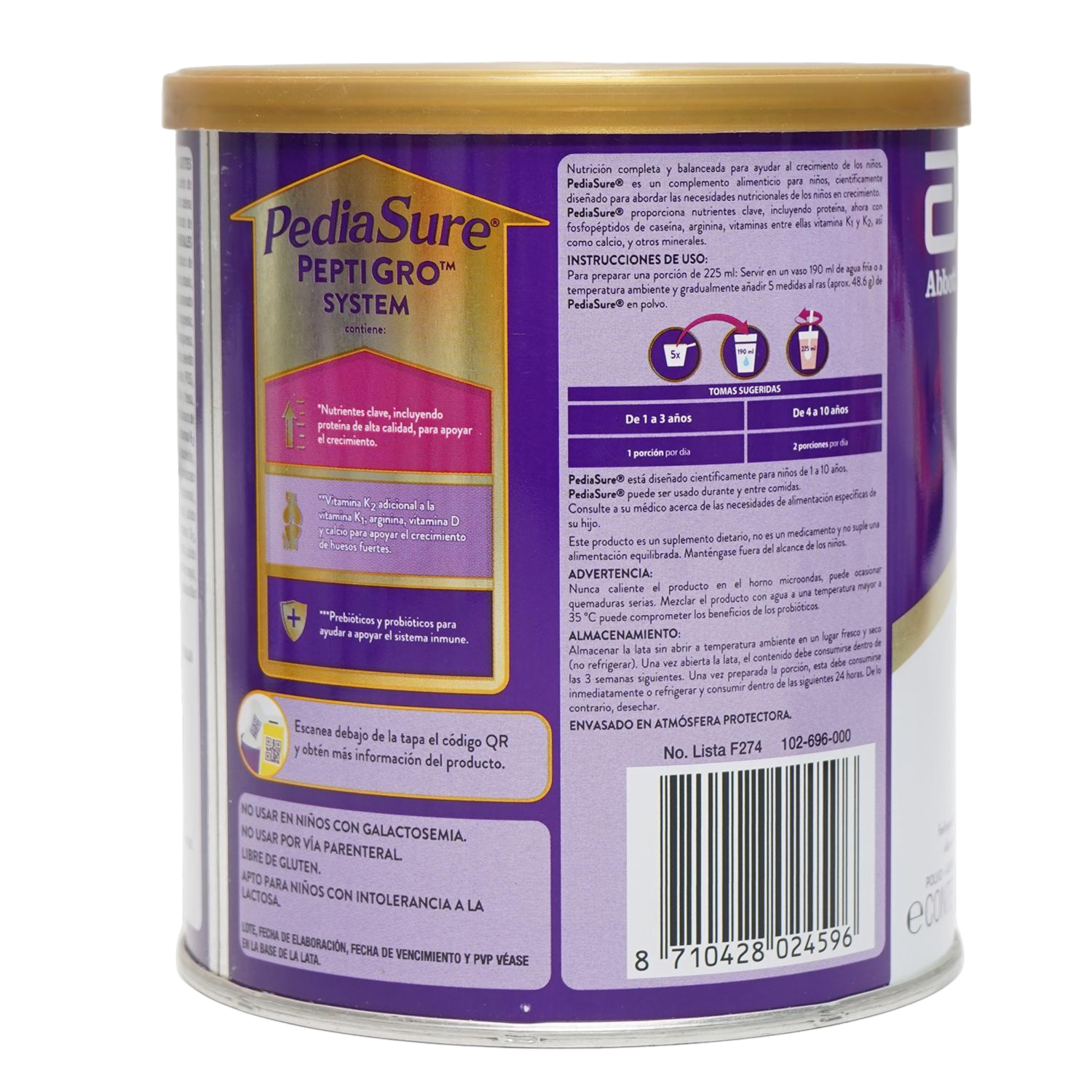 Complemento Infantil En Polvo Sabor A Fresa PEDIASURE 400 G