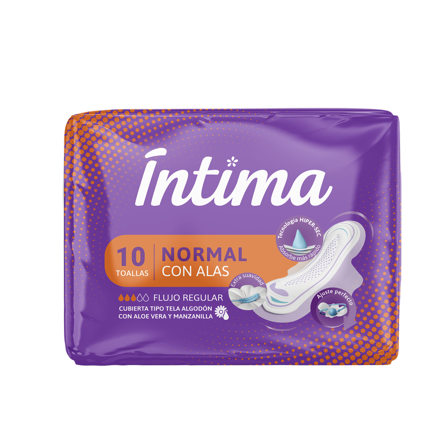Toallas Sanitarias Con Aloe Vera Y Caléndula NAPPIS 10 Uds