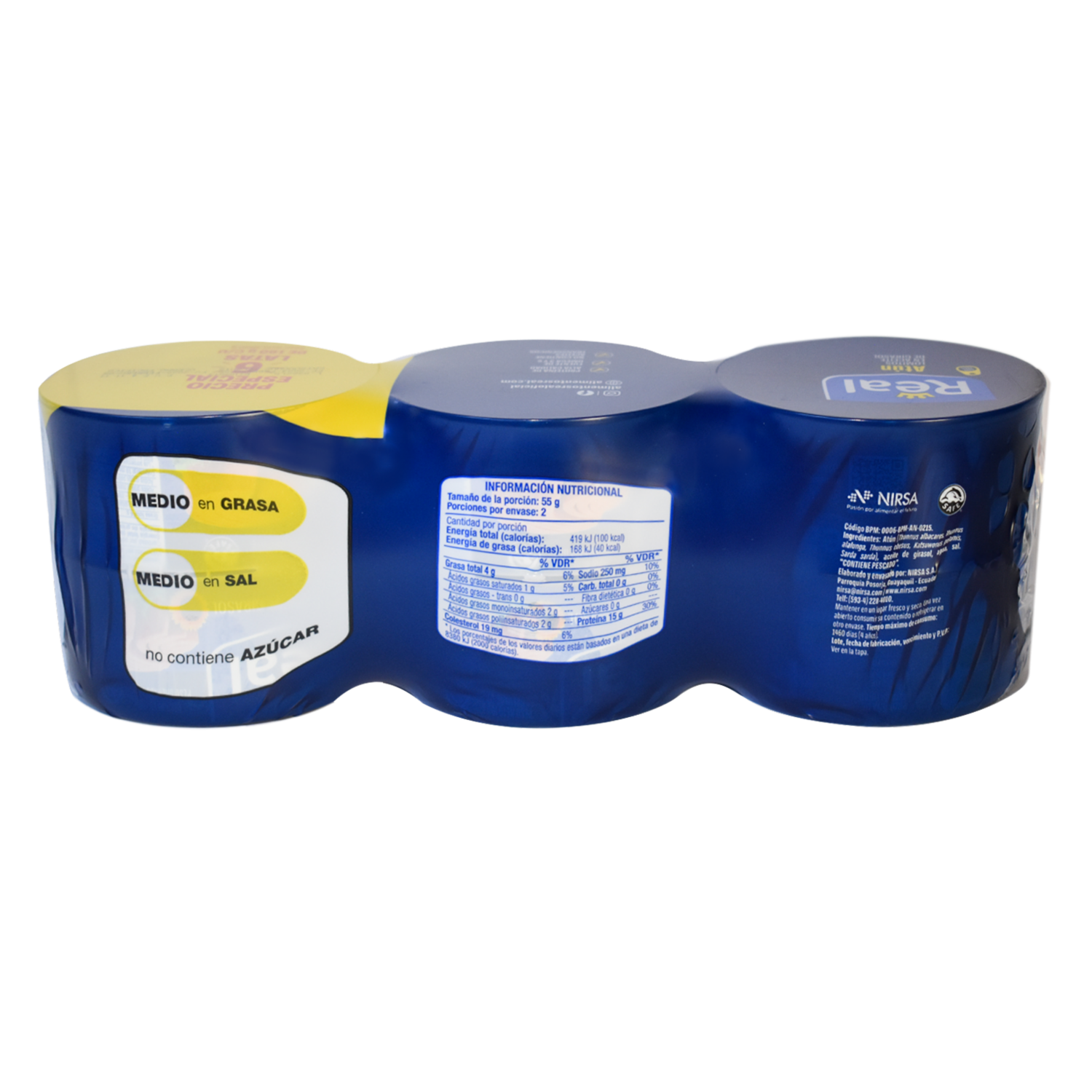 Atún Lomitos En Aceite De Girasol REAL 6 X 180 G