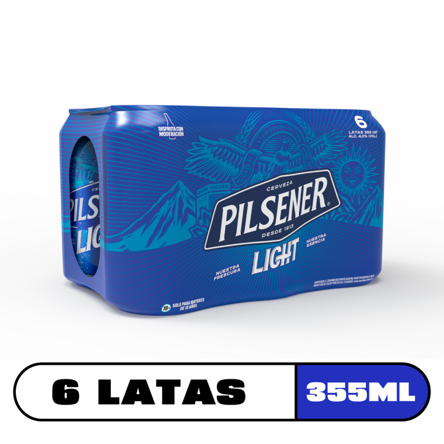 Cerveza Light PILSENER 6 X 355 Ml