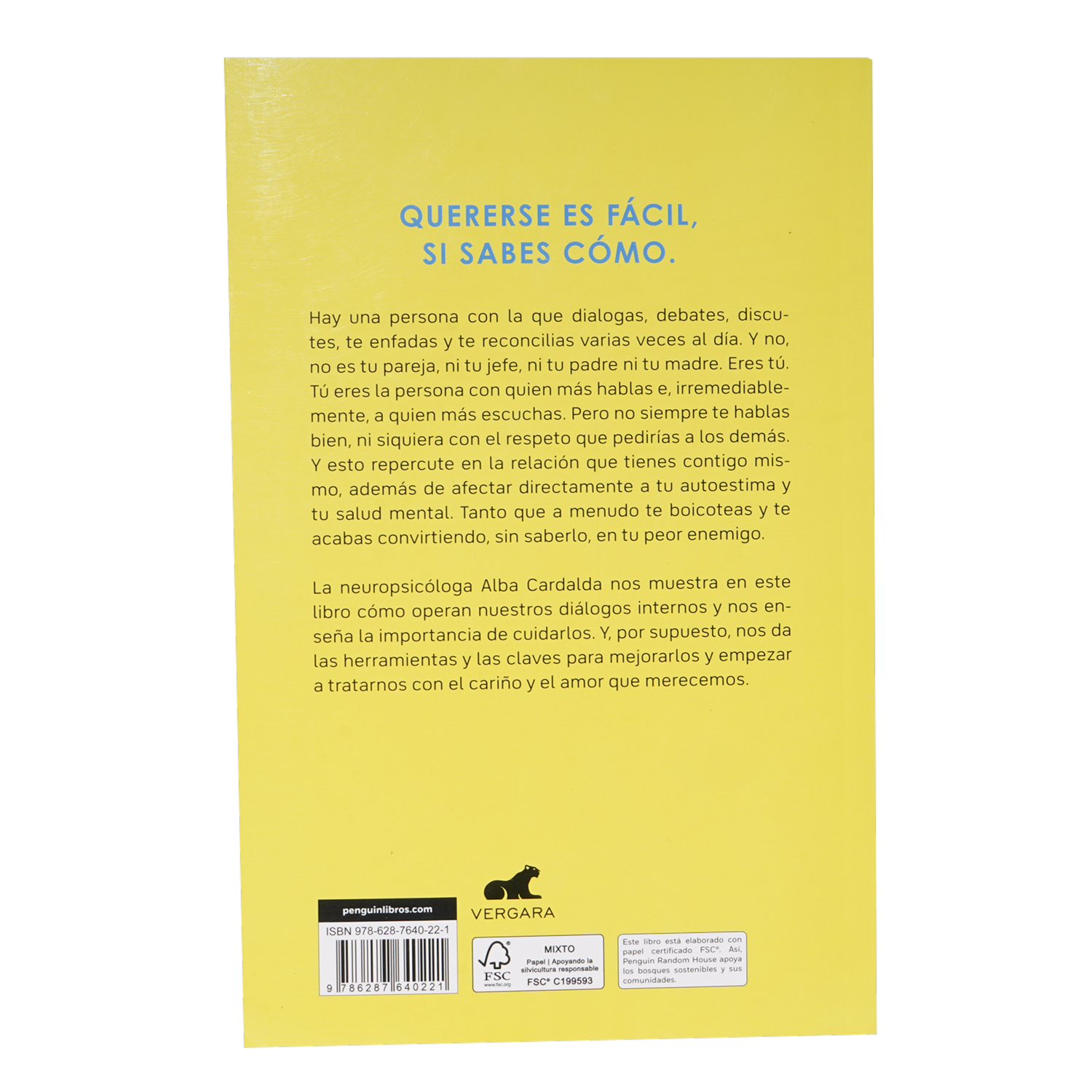 Libro Como Dejar De Ser Tu Peor Enemigo VERGARA 269 Páginas