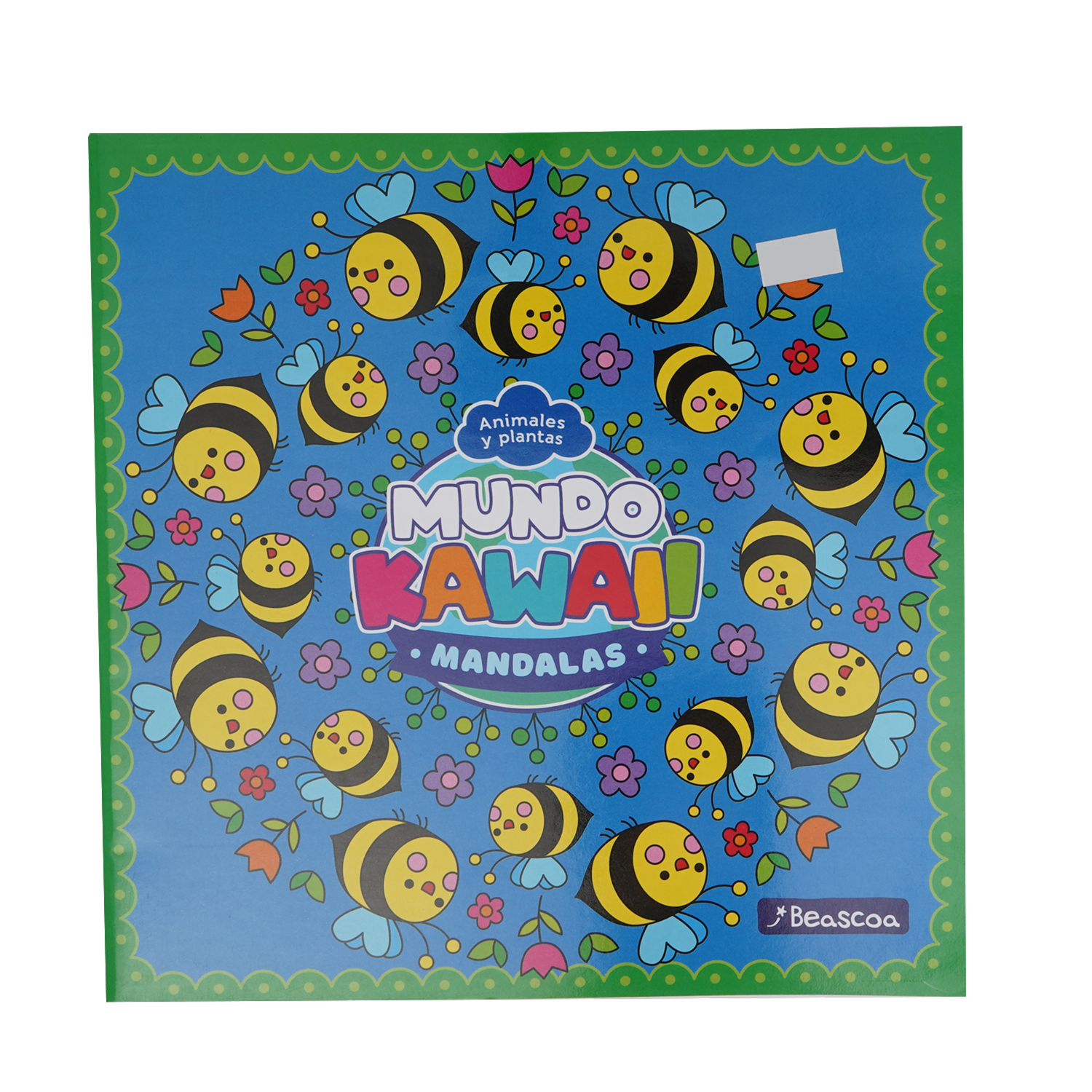 Libro Animales Y Plantas Mundo Kawaii Mandalas BEASCOA 30 Páginas