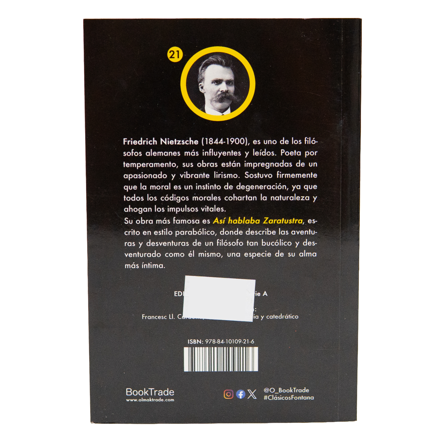 Libro Asi Hablaba Zaratustra FONTANA 345 Páginas