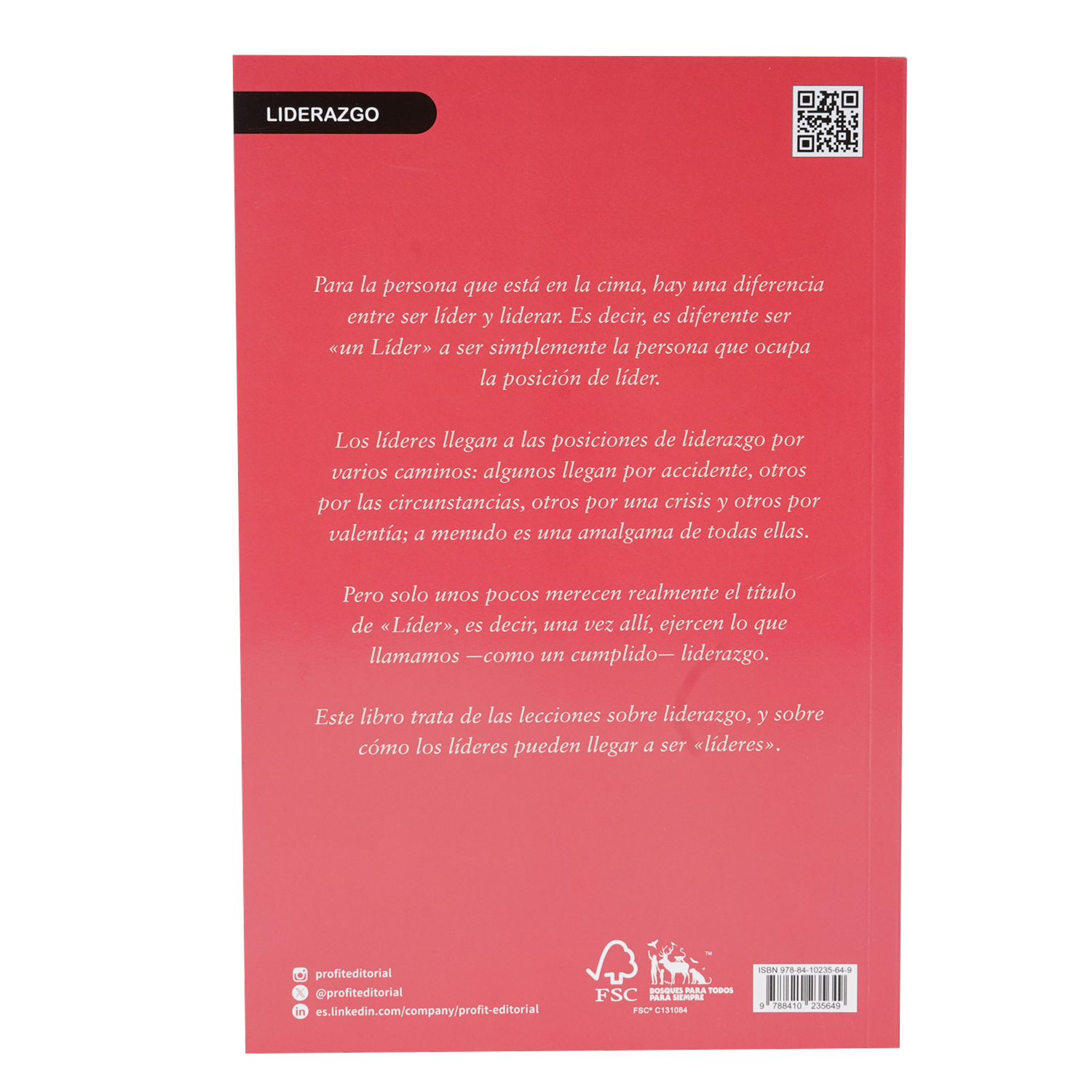 Libro Tony Blair Sobre Liderazgo PROFIT 257 Páginas
