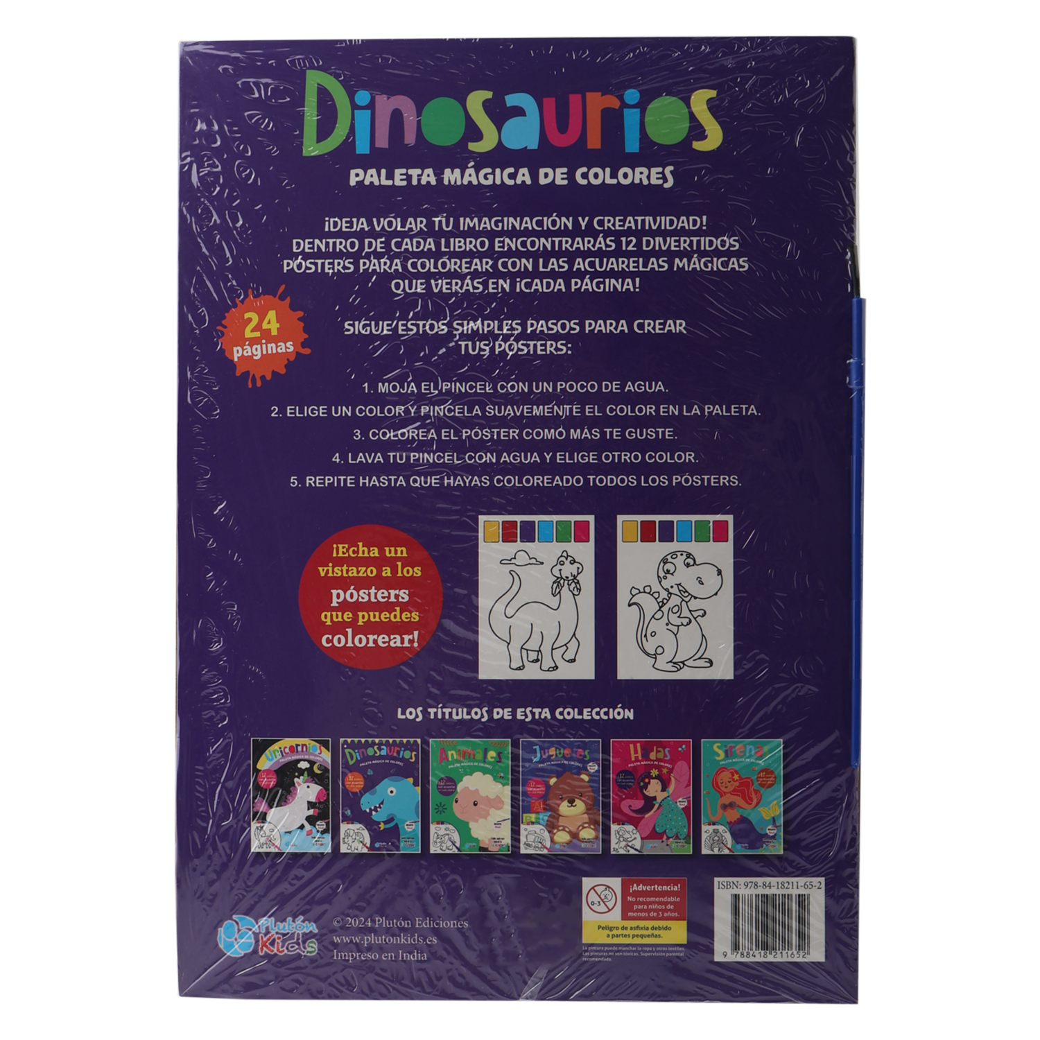 Dinosaurios Paleta Mágica De Colores PLUTÓN 12 Pósters