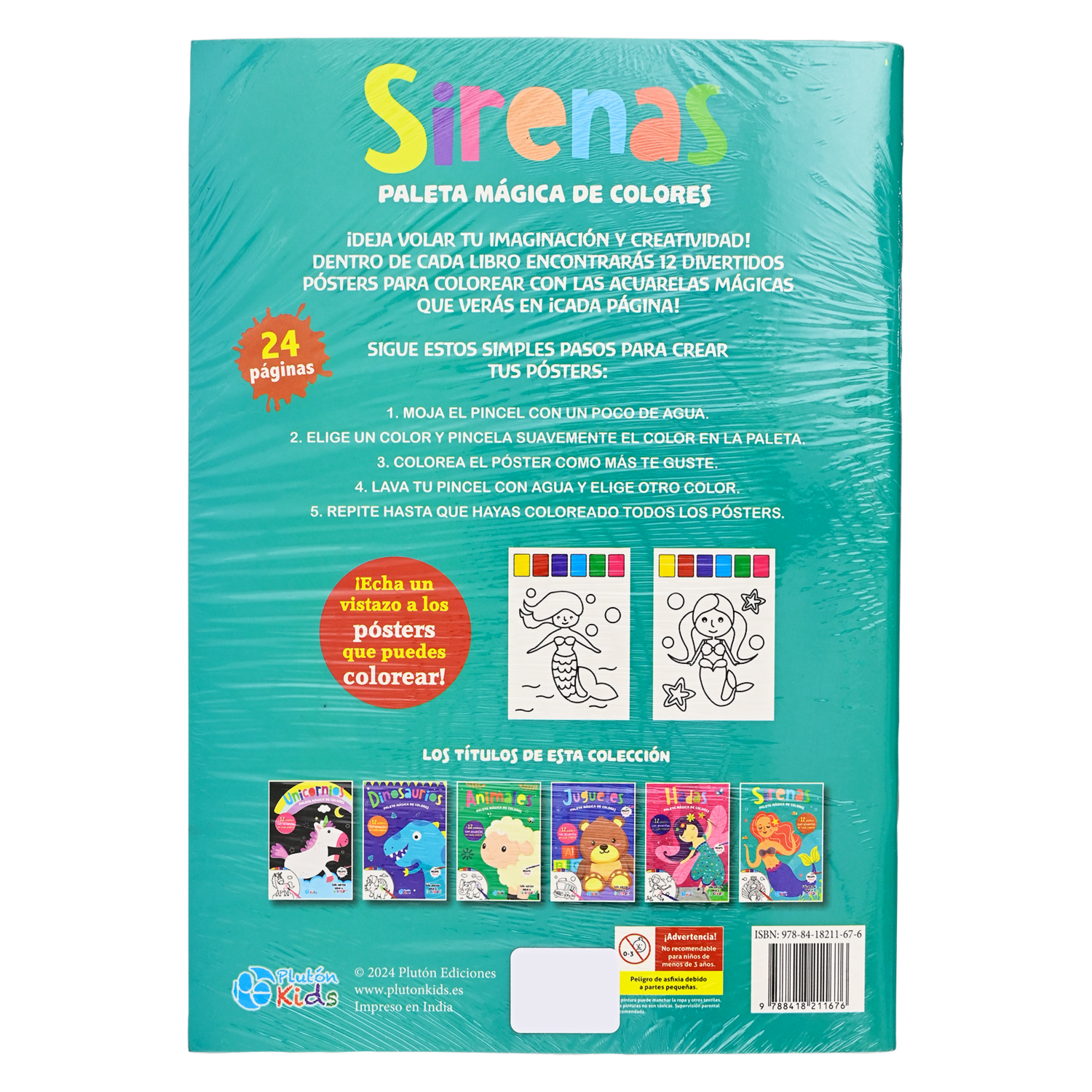 Sirenas Paleta Mágica De Colores PLUTÓN 12 Pósters