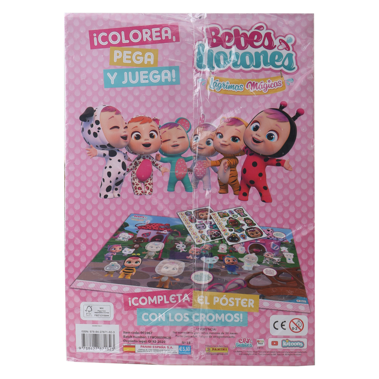 Álbum Bebes Llorones Lágrimas Mágicas PANINI 45 Páginas