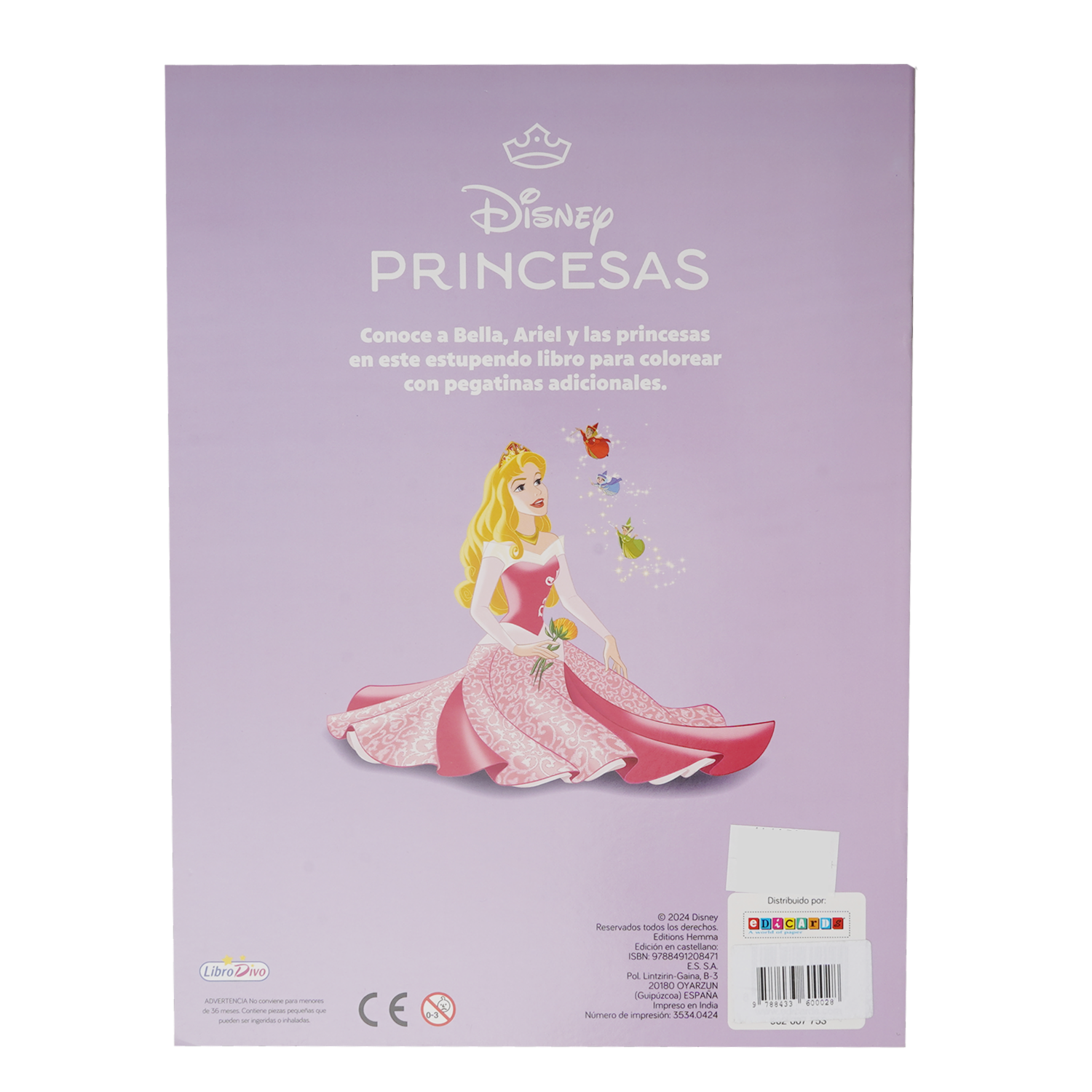 Libro Disney Princesas Color LIBRO DIVO 20 Páginas