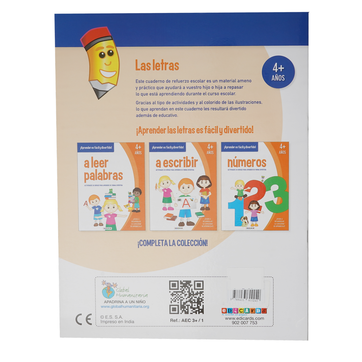 Libro Las Letras Actividades De Repaso EDICARDS 20 Páginas