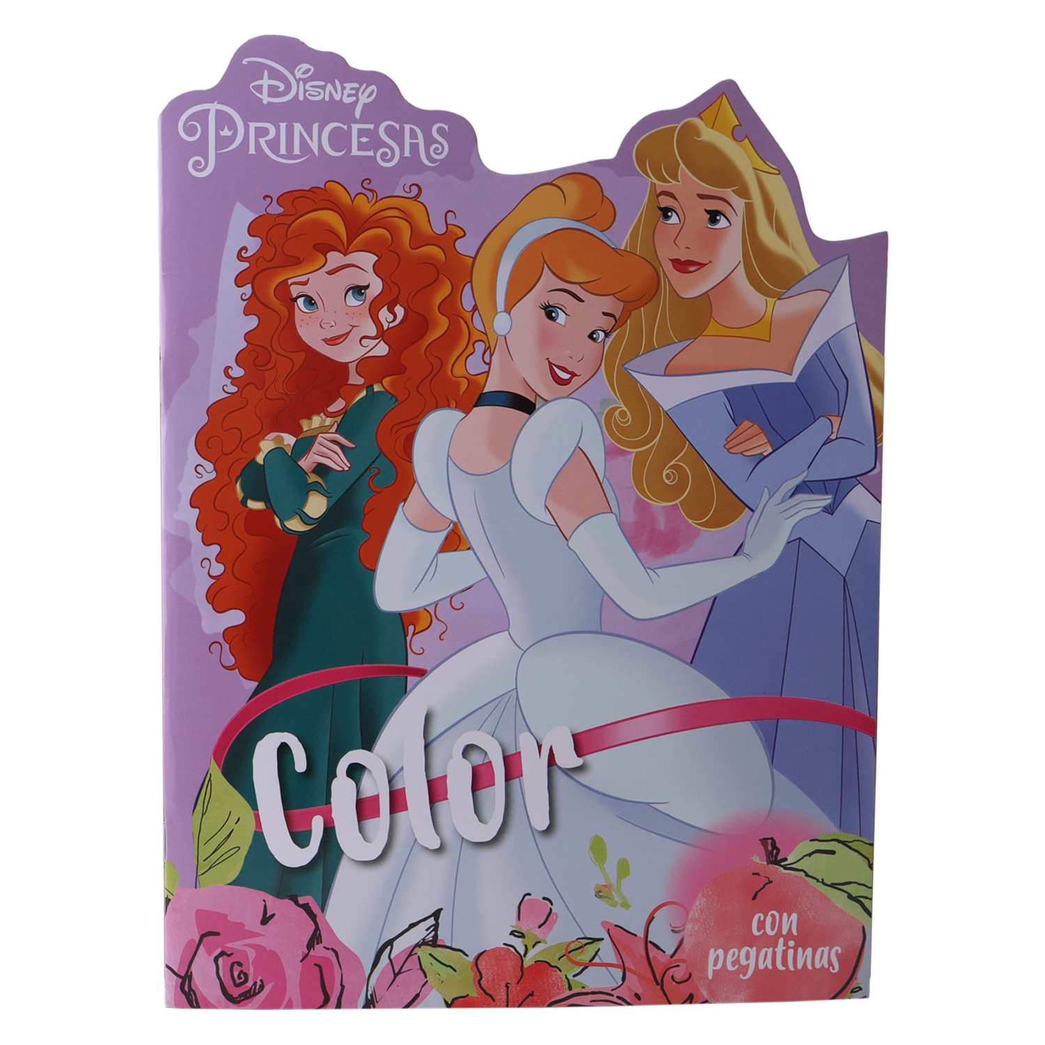 Libro Disney Princesas Color Con Pegatinas LIBRO DIVO 20 Páginas