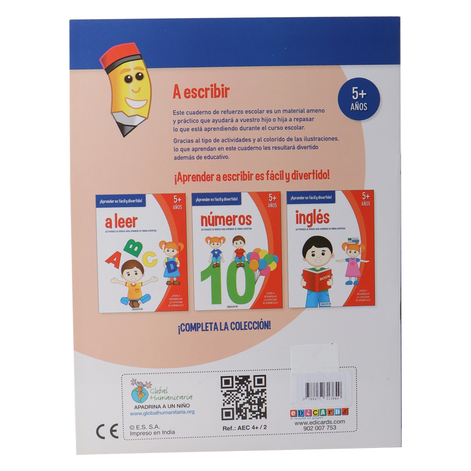 Libro A Escribir 5 Años Actividades De Repaso EDICARDS 15 Páginas
