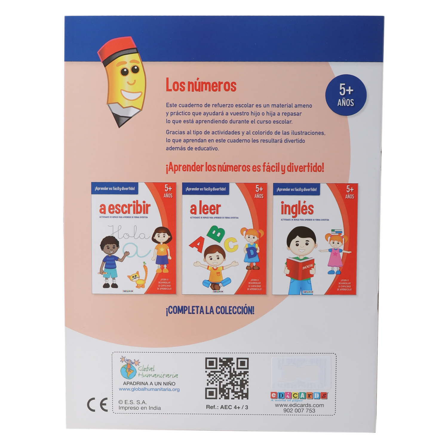 Libro Numeros 5 Años Actividades De Repaso EDICARDS 15 Páginas