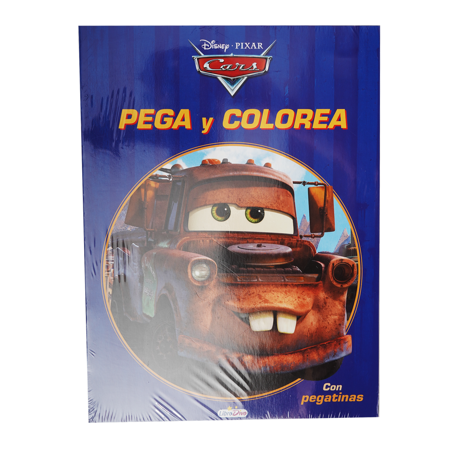 Libro Cars Pega Y Colorea LIBRO DIVO 14 Páginas