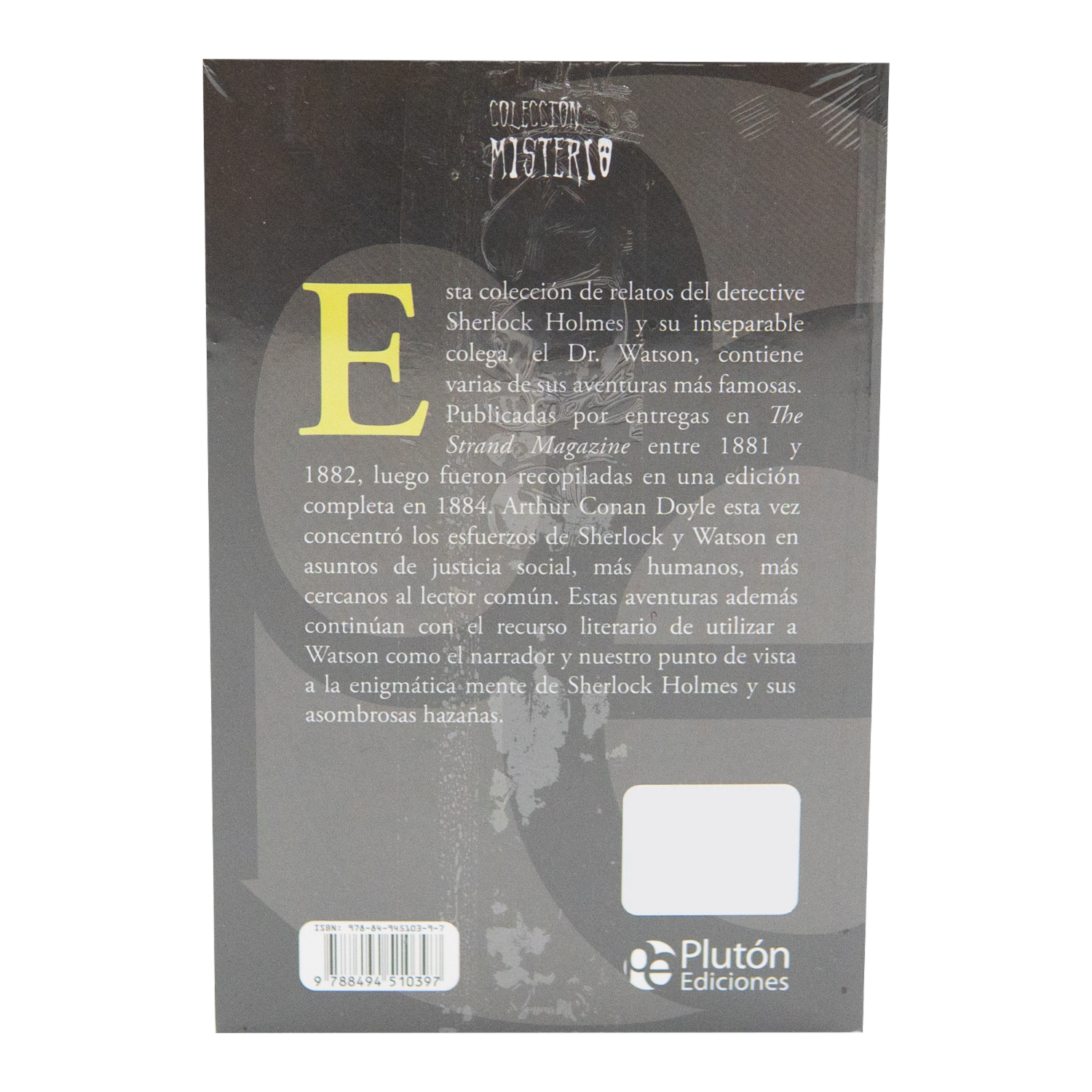 Libro Las Aventuras De Sherlock Holmes PLUTON 320 Páginas