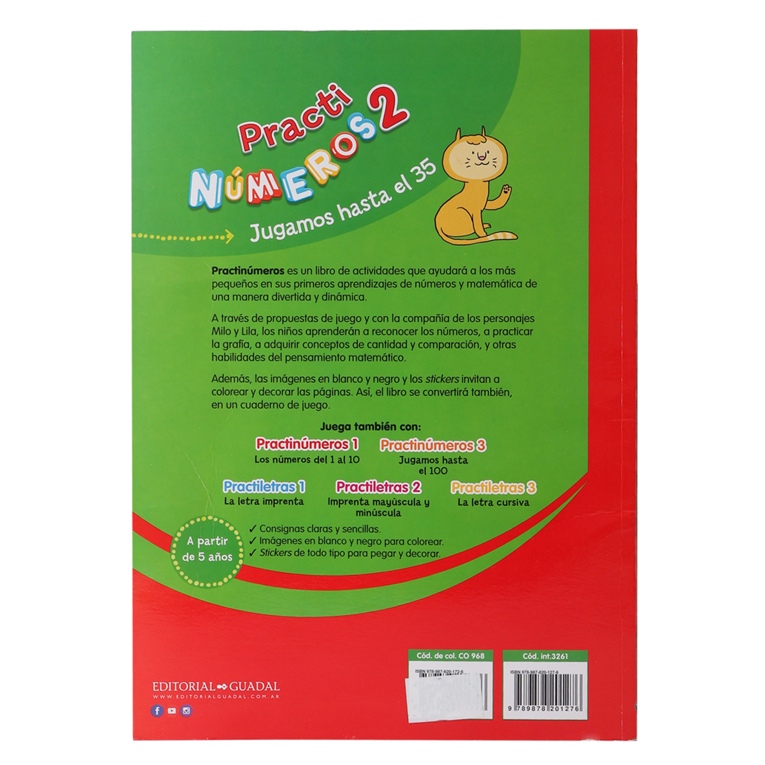 Libro Practi Números 2 EL GATO DE HOJALATA 63 Páginas