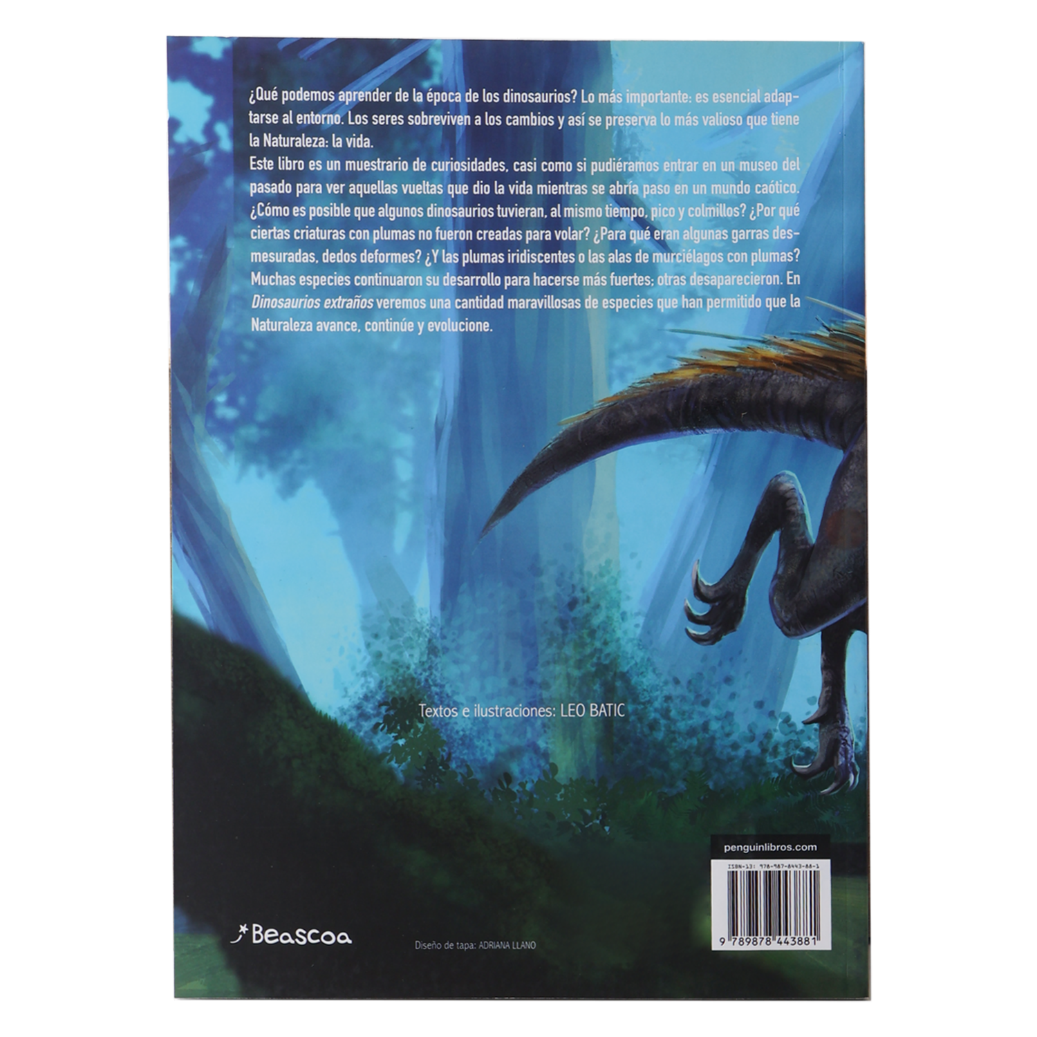 Libro Dinosaurios Extraños Con Stickers BEASCOA 31 Páginas