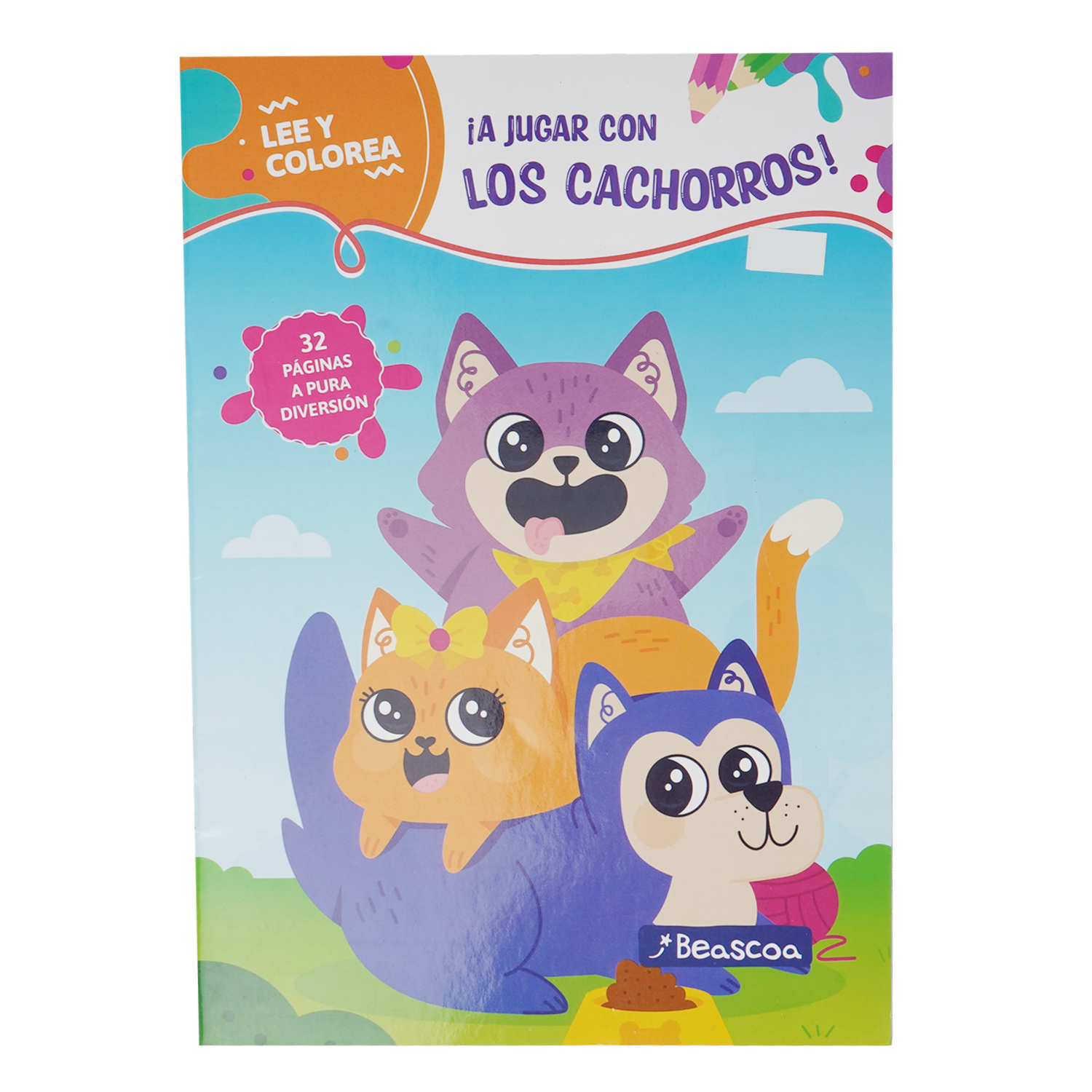 Libro ¡A Jugar Con Los Cachorros! BEASCOA 25 Páginas