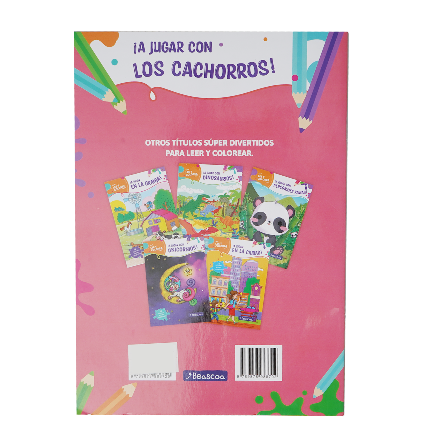 Libro ¡A Jugar Con Los Cachorros! BEASCOA 25 Páginas