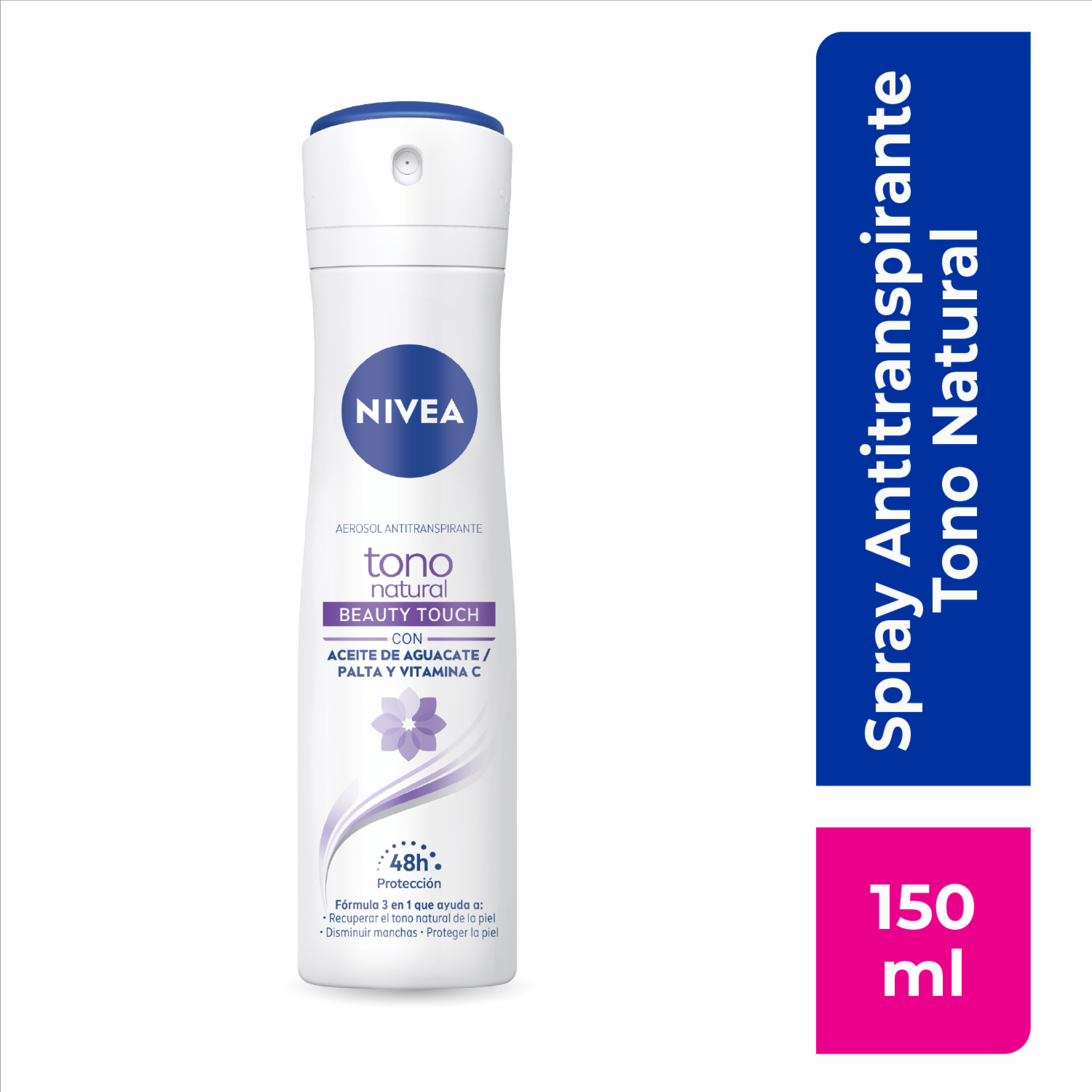 Desodorante En Aerosol Para Dama Tono Natural Beauty Touch NIVEA 150 Ml