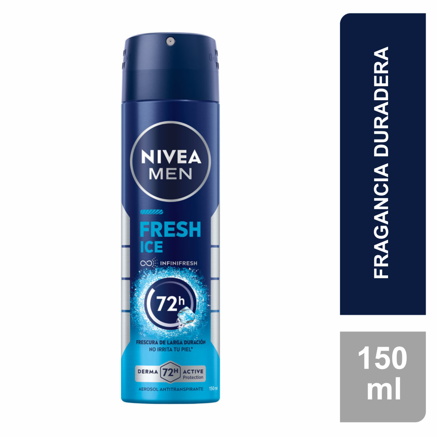 Desodorante En Aerosol Para Caballero Fresh Ice NIVEA MEN 150 Ml