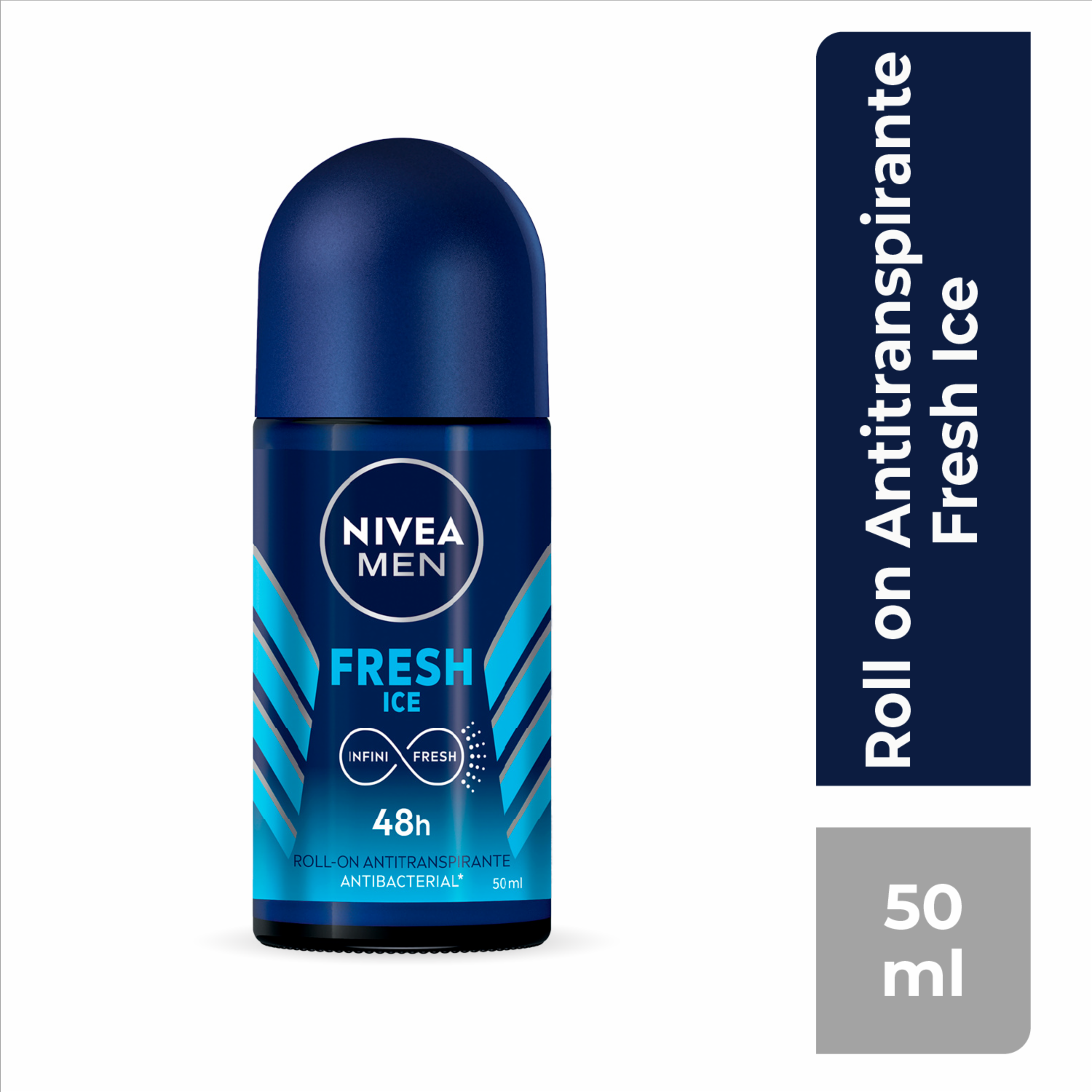 Desodorante En Roll On Para Caballero Fresh Ice NIVEA MEN 50 Ml