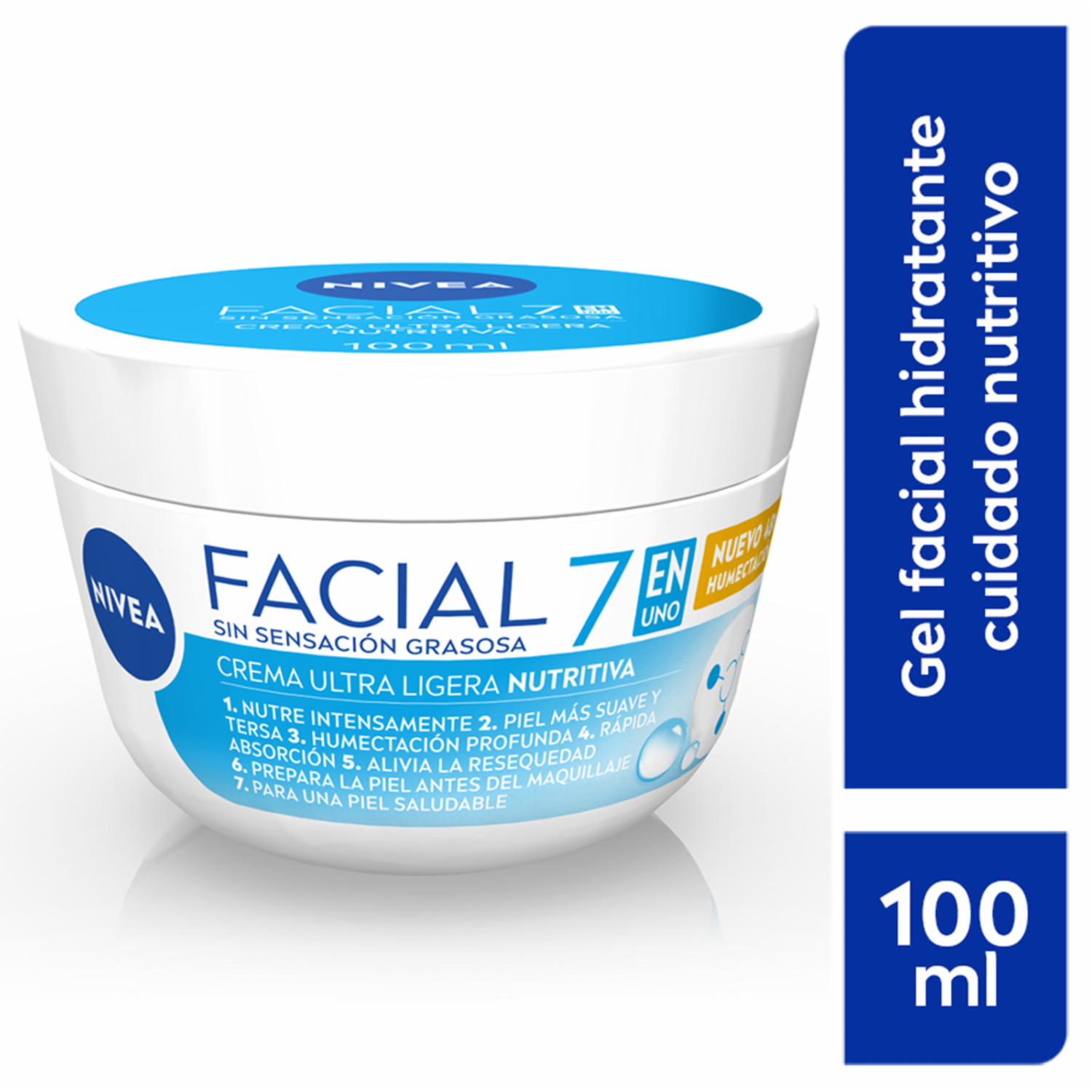 Crema Facial Cuidado Nutritivo 5 En 1 Sin Sensación Grasosa NIVEA 100 Ml