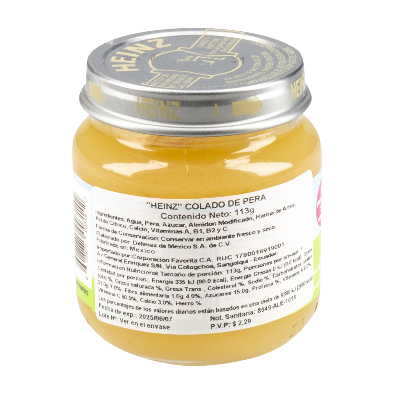 Compota De Pera HEINZ 113 g