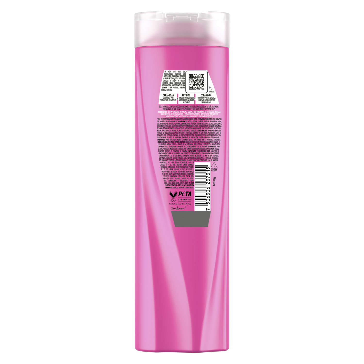 Shampoo De Cabello Con Ceramidas SEDAL 340 Ml