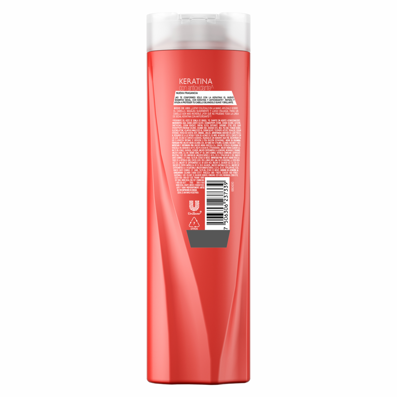 Shampoo De Cabello Keratina Con Antioxidantes SEDAL 340 Ml