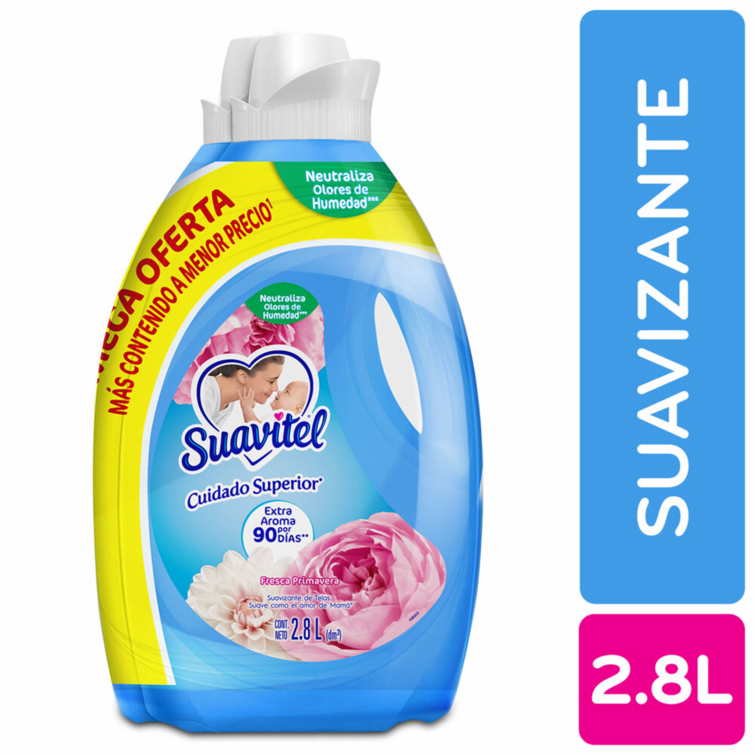 Suavizante De Ropa Cuidado Superior Fresca Primavera SUAVITEL 2 X 2800 Ml
