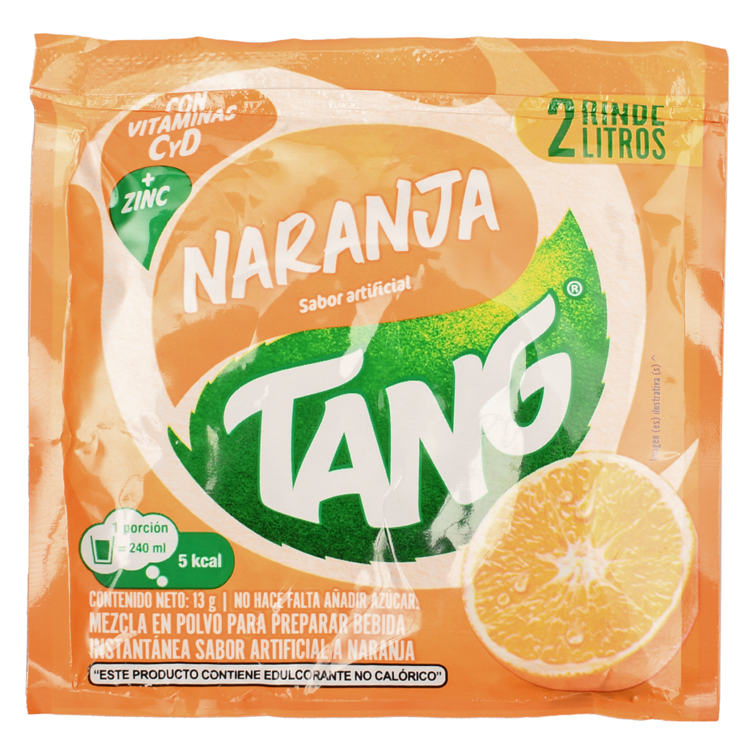 Mezcla En Polvo Para Prepara Bebida Sabor A Naranja TANG 13 G