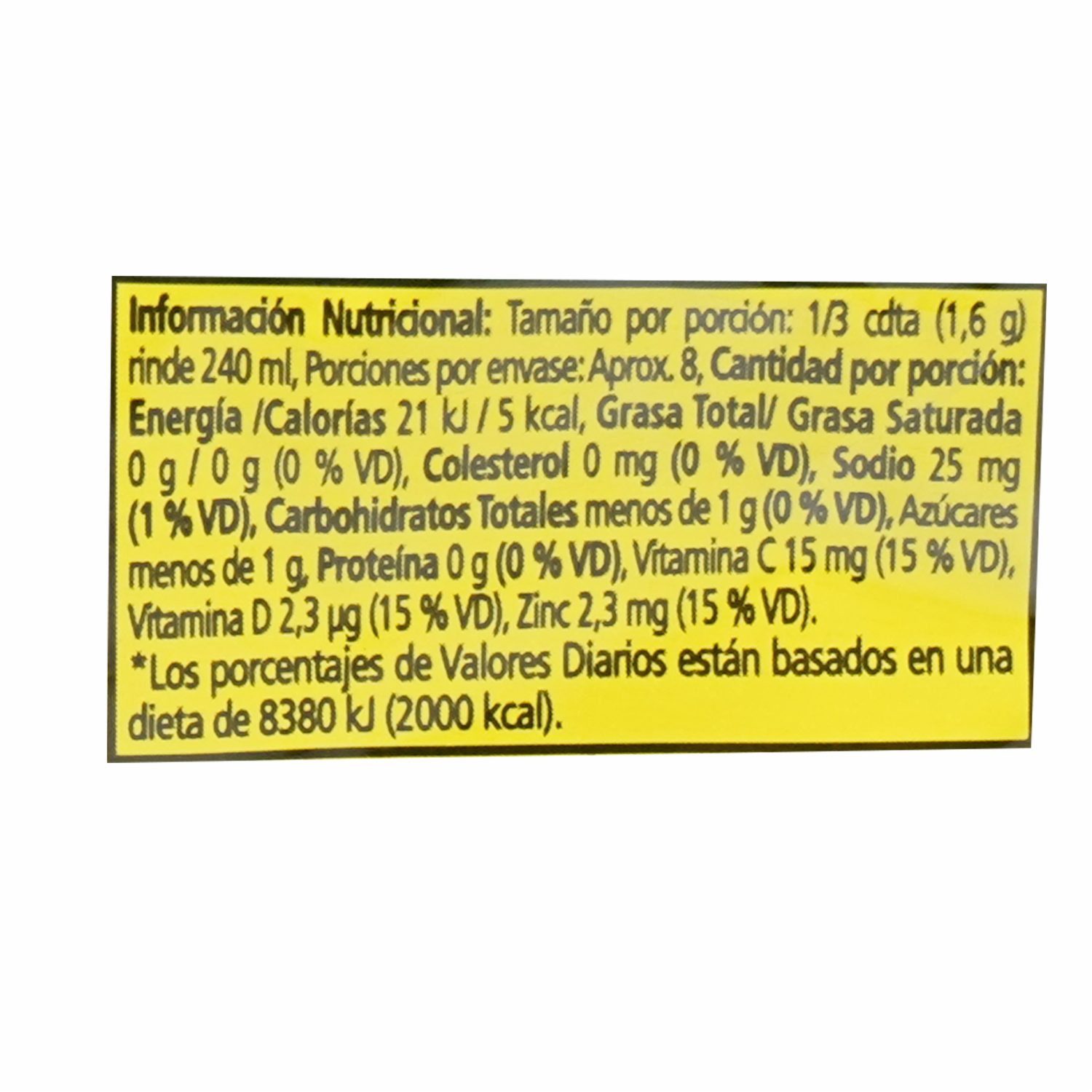 Mezcla En Polvo Para Prepara Bebida Sabor A Piña TANG 13 G
