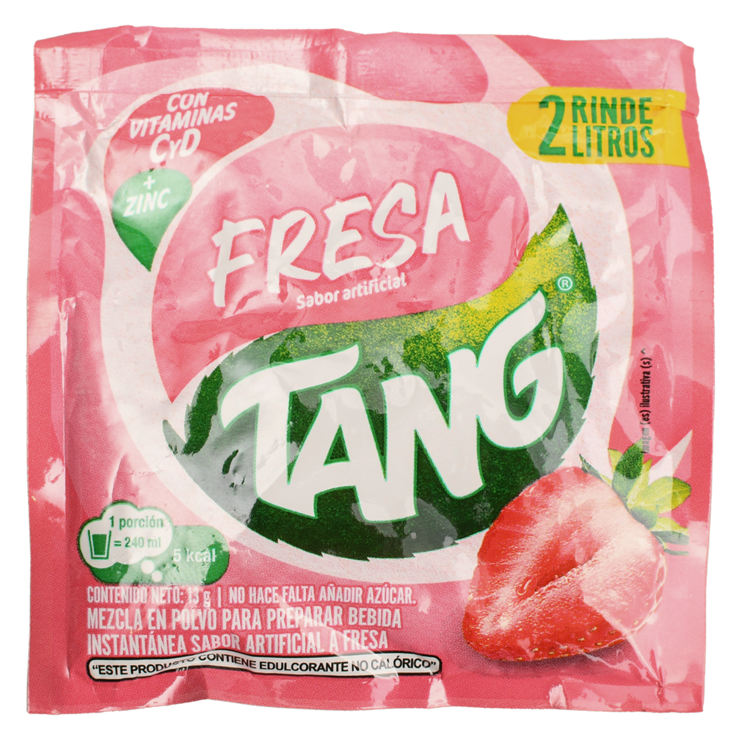 Mezcla En Polvo Para Prepara Bebida Sabor A Fresa TANG 13 G